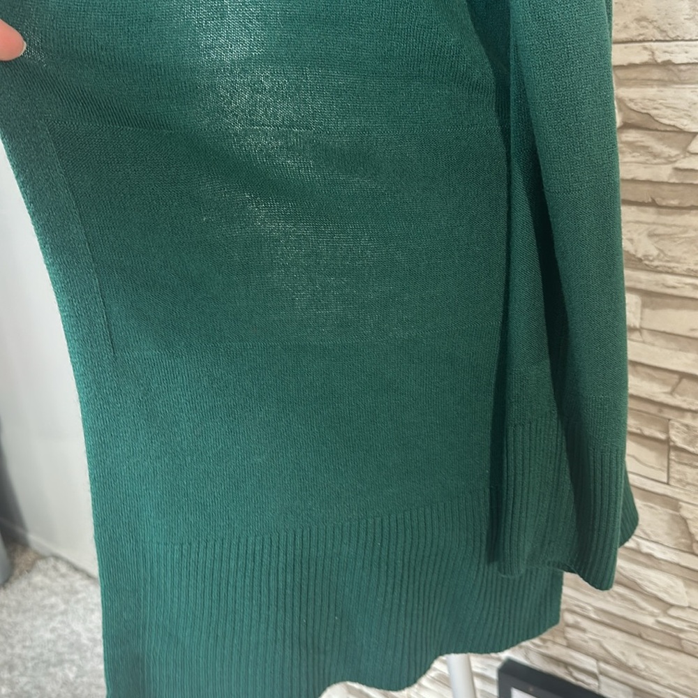 CAROL ROSE Large Green Hooded Cardigan - Picture 4 of 14